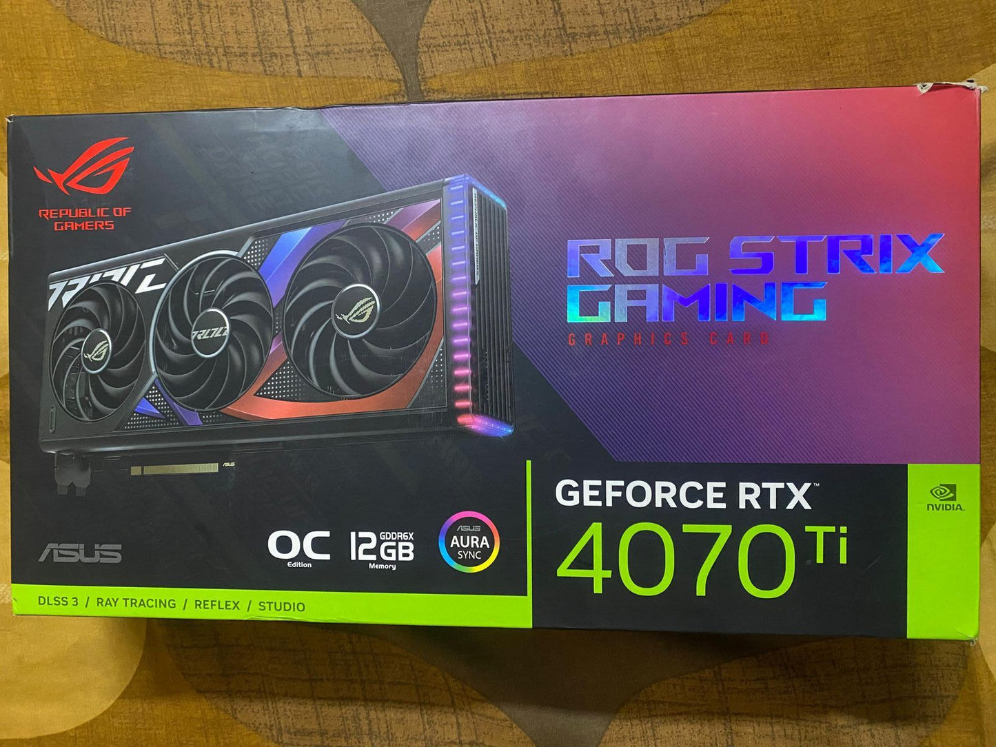 ASUS ROG Strix RTX 4070 Ti Oc Edition 12GB Used GPU
