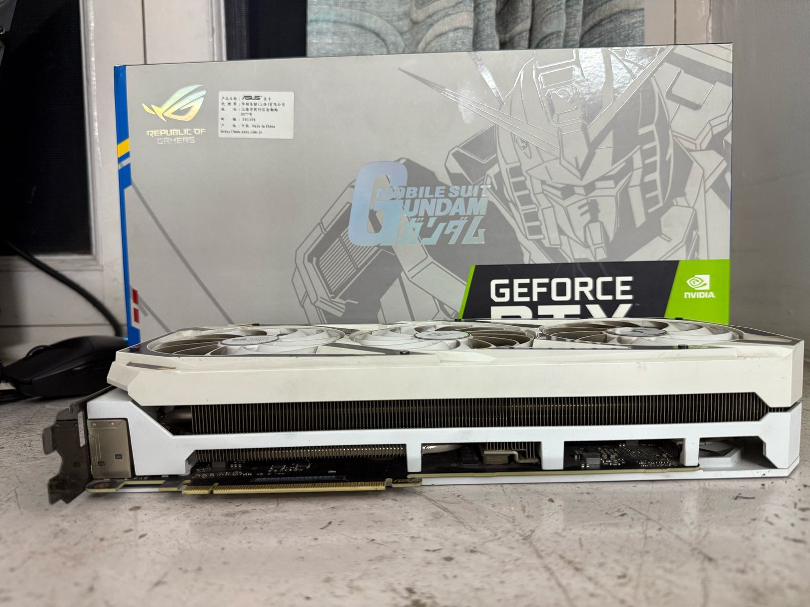 Buy the Asus ROG Strix RTX 3080 White Gundam Edition 10gb Used GPU