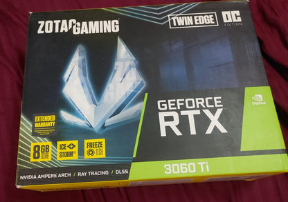 ZOTAC RTX 3060Ti Twin Edge 8GB Used GPU