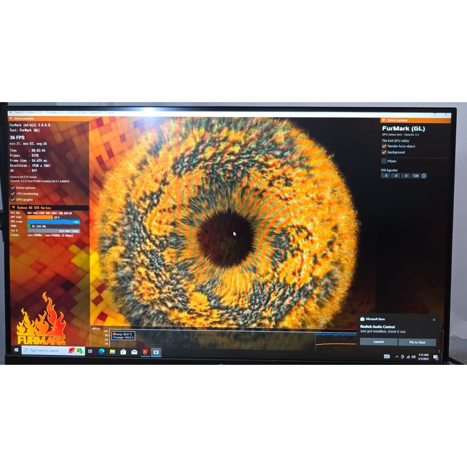 ASUS ROG Strix RX570 OC Edition 8GB Used GPU - Computify.in