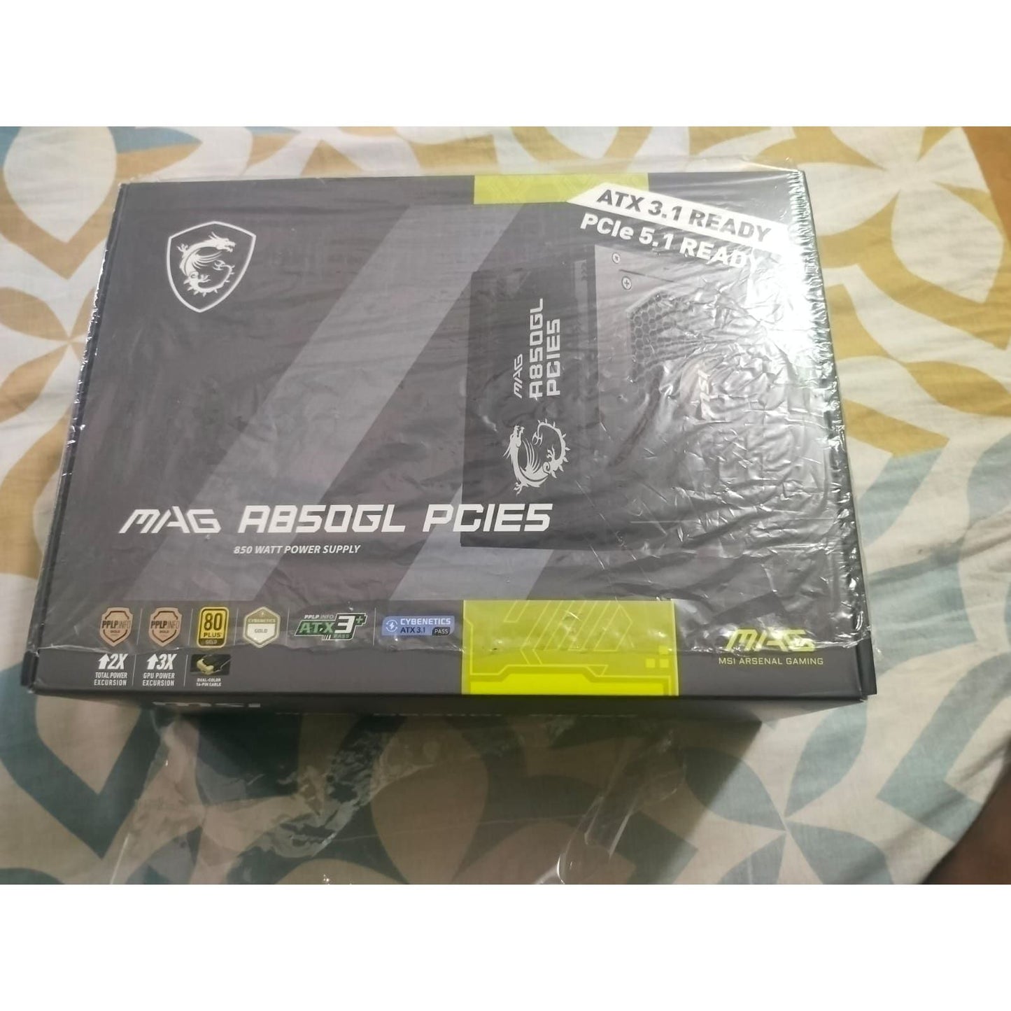MSI MAG A850GL PCIE5 850 Watts Power Supply Used PSU - Computify.in