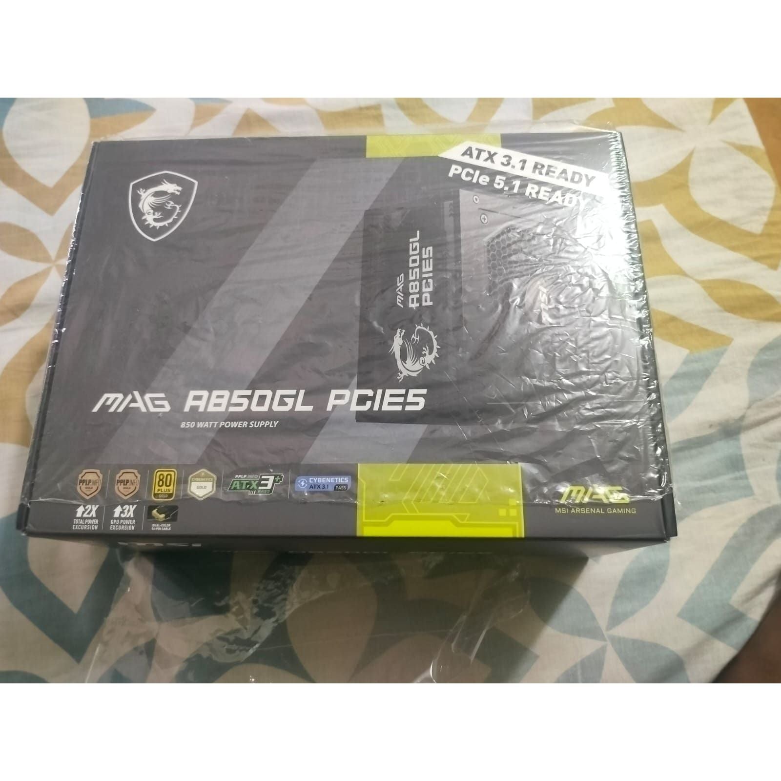 MSI MAG A850GL PCIE5 850 Watts Power Supply Used PSU - Computify.in