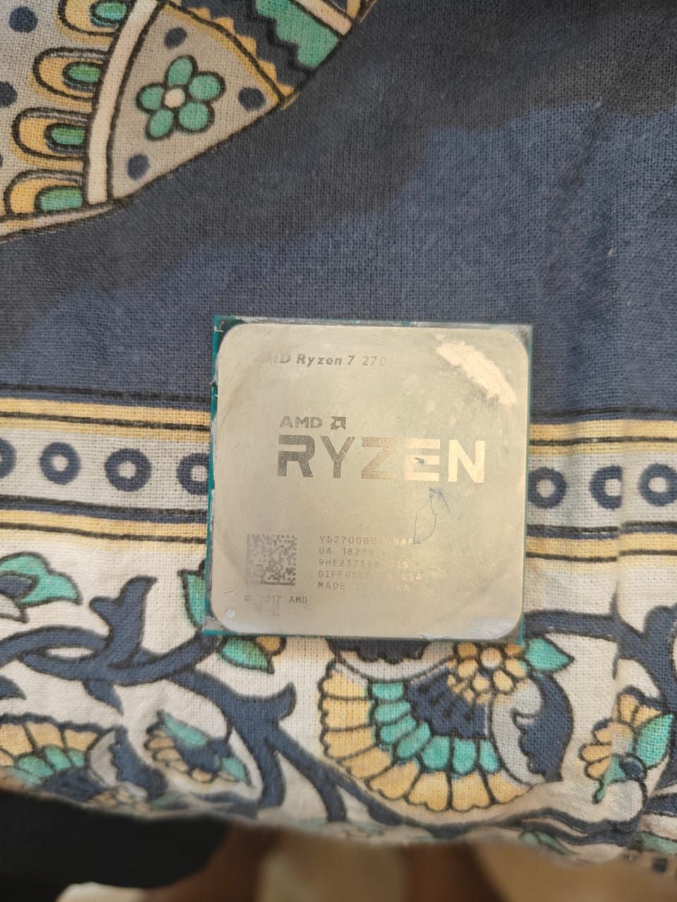 AMD Ryzen 7 2700 8 Core 16 Threads 3.2 GHz AM4 Processor Used CPU