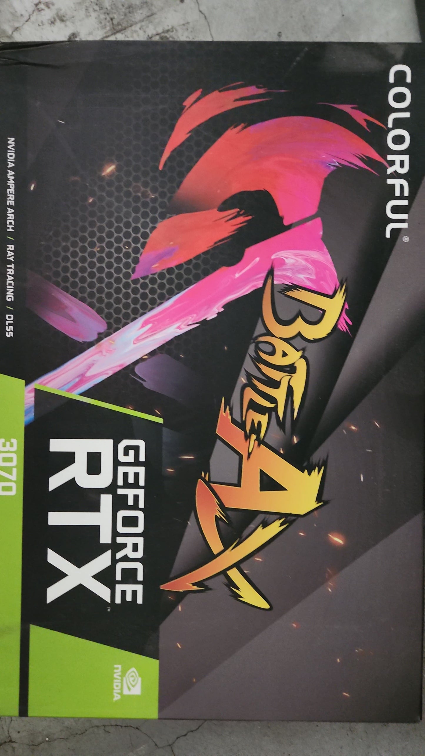 COLORFUL RTX 3070 NB Battle AX Triple Fan 8GB Used GPU
