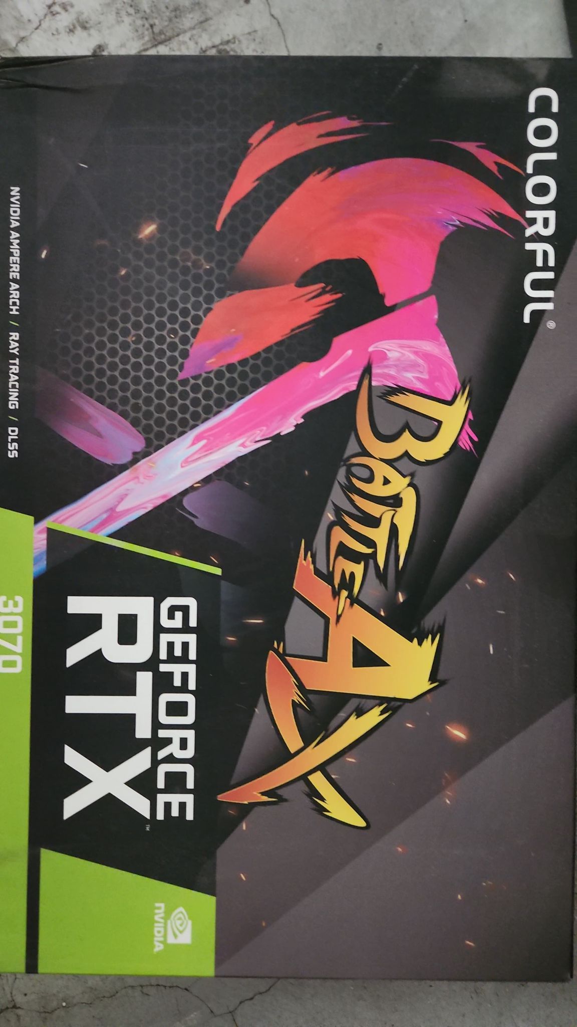 COLORFUL RTX 3070 NB Battle AX Triple Fan 8GB Used GPU