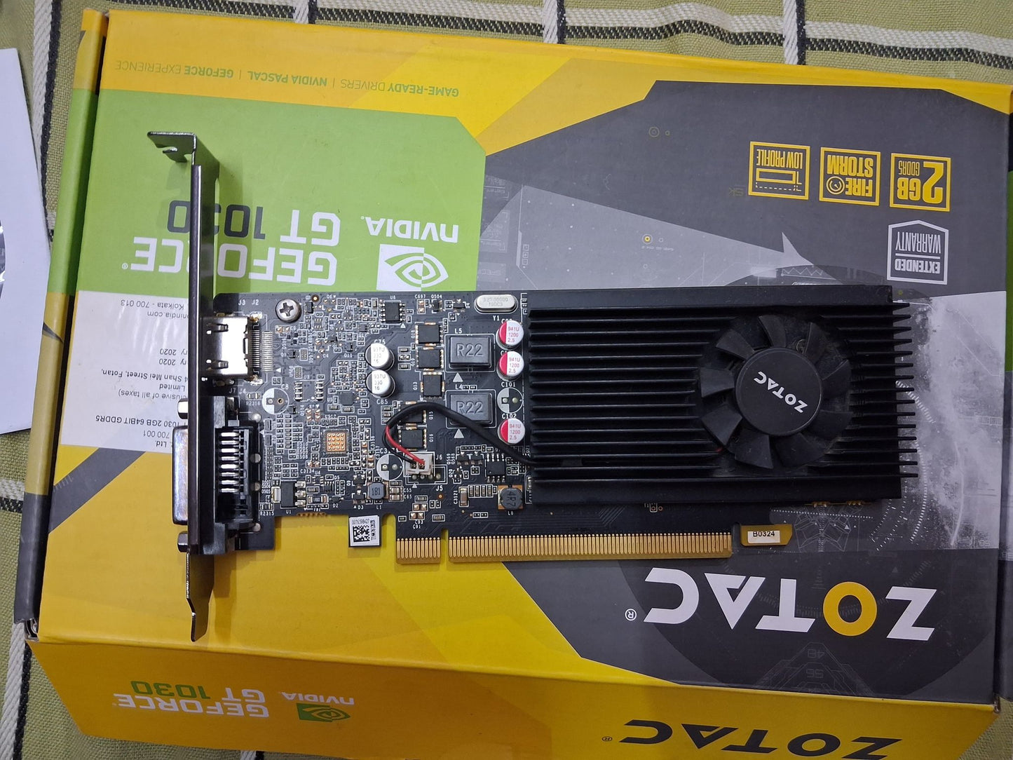 Zotac Gaming GT 1030 2GB Used GPU