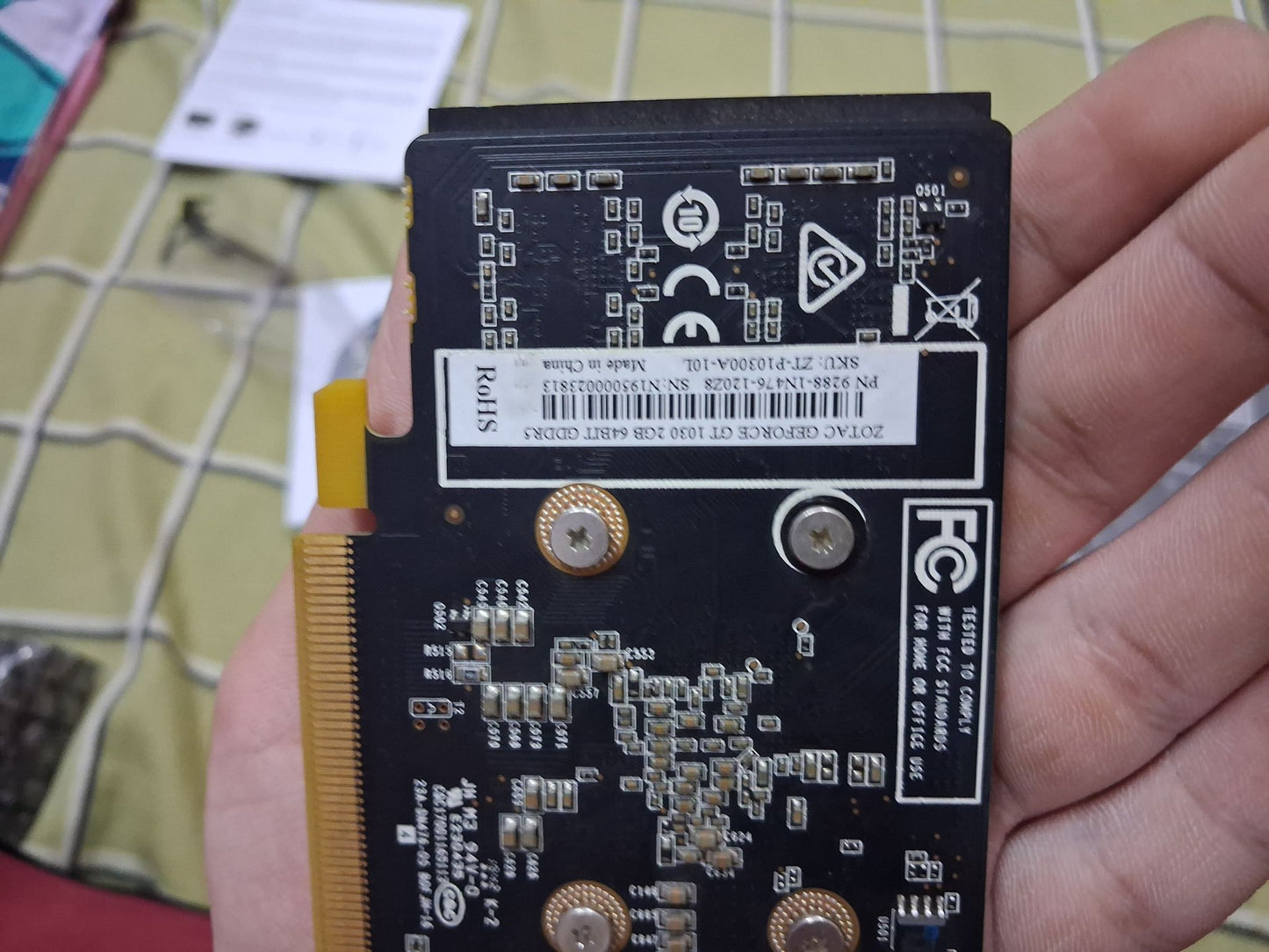 Zotac Gaming GT 1030 2GB Used GPU