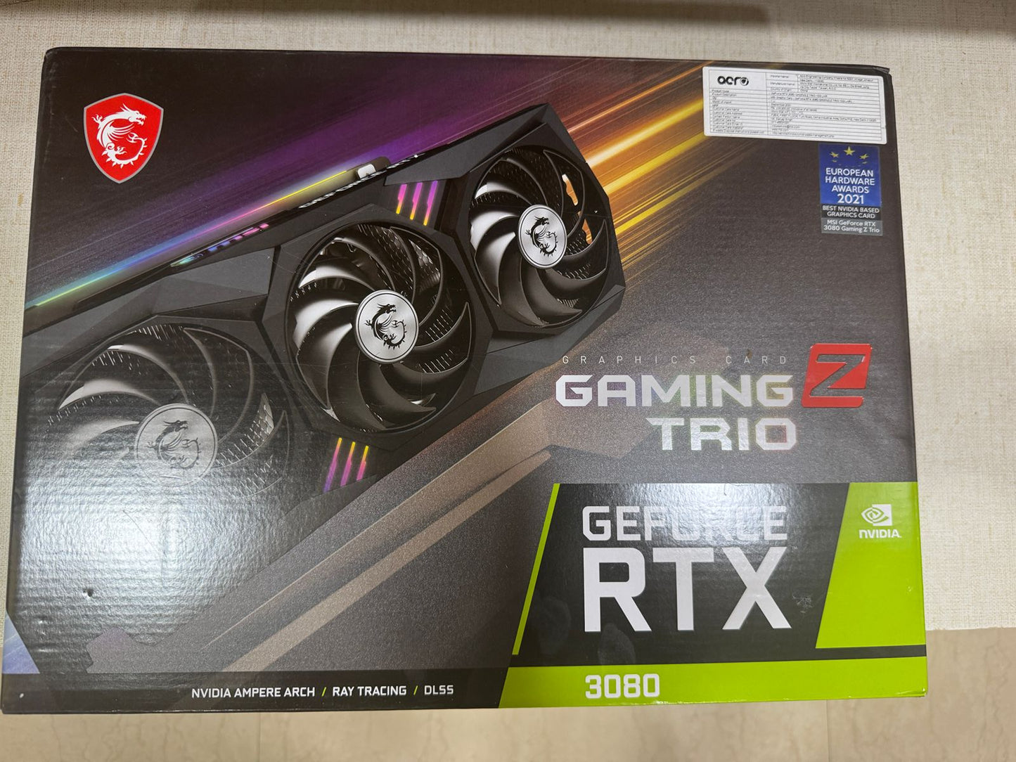 MSI GeForce RTX 3080 GAMING X TRIO 10GB Used GPU
