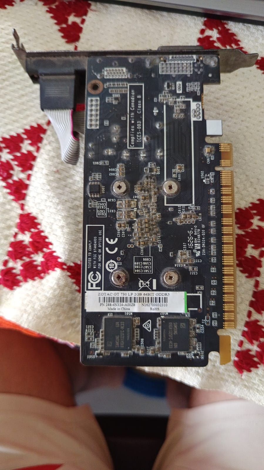 ZOTAC GT 730 2GB DDR5 2 GB Used GPU
