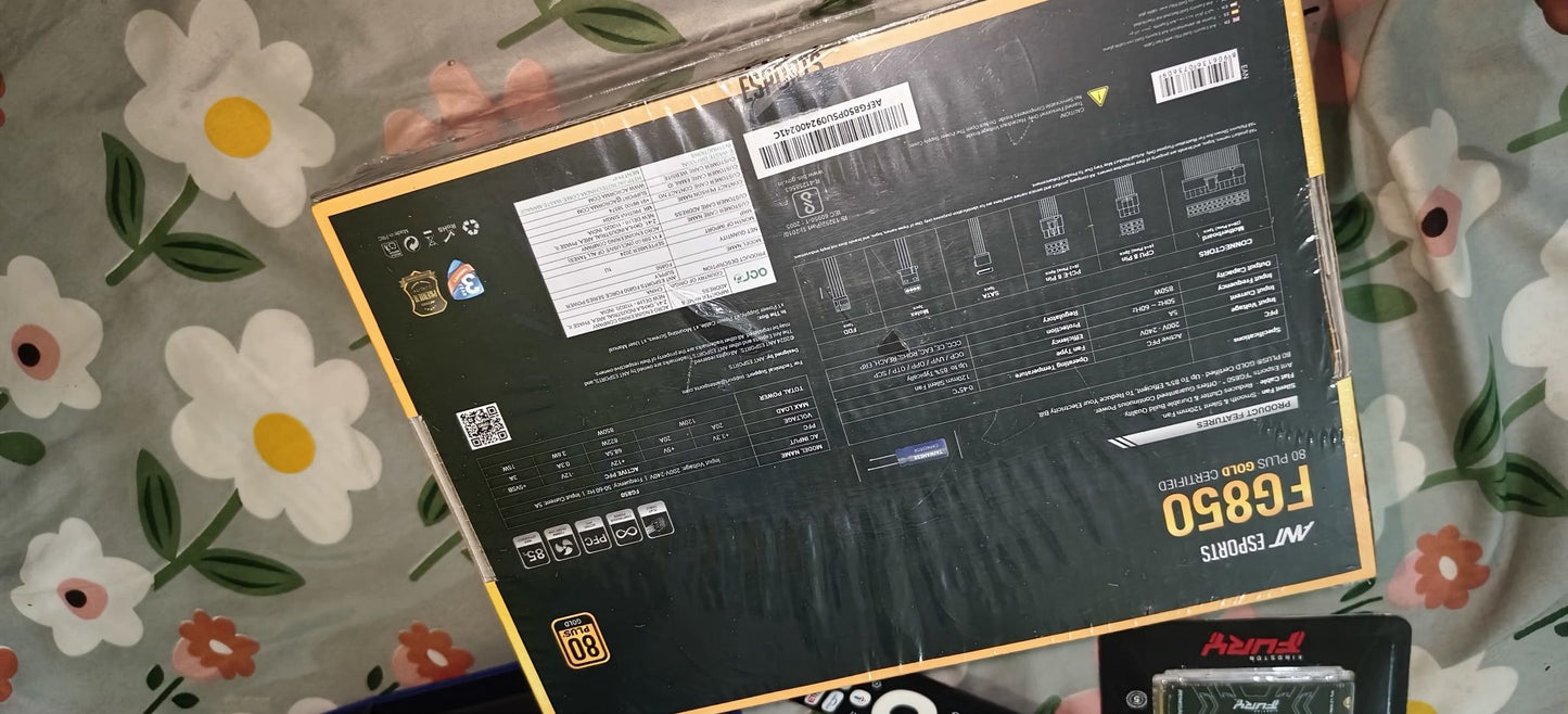 Ant Esports FG850 V2 80 Plus Gold Certified Modular PSU New, open box