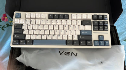 Enmakpak x VGN V87 Gaming, Wireless Mechanical Programmable Keyboard, 87 Keys, Hot Swap, 3 Connectivity Bluetooth, 2.4 GHz, USB-C New, Open Box Keyboard