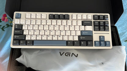 Enmakpak x VGN V87 Gaming, Wireless Mechanical Programmable Keyboard, 87 Keys, Hot Swap, 3 Connectivity Bluetooth, 2.4 GHz, USB-C New, Open Box Keyboard