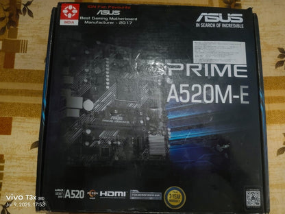 ASUS Prime A520M-E AM4 Socket DDR4 Used Motherboard