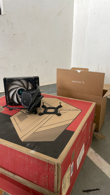 DeepCool LE300 120mm LED Lighting Anti-Leak Technology Liquid CPU Cooler AIO Used CPU Cooler