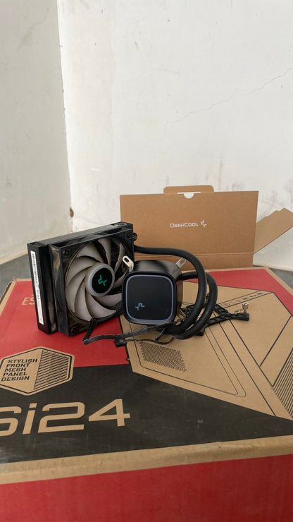 DeepCool LE300 120mm LED Lighting Anti-Leak Technology Liquid CPU Cooler AIO Used CPU Cooler