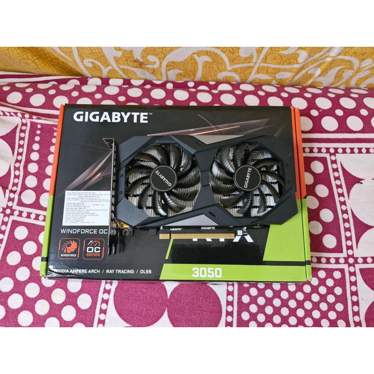 Gigabyte GeForce RTX 3050 WINDFORCE OC 6GB New, Open Box GPU