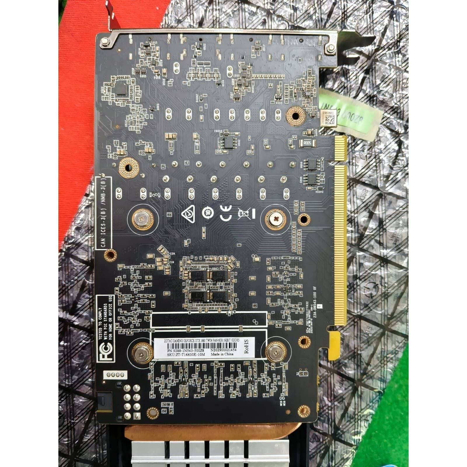 Zotac Gaming GeForce GTX 1660 Twin 6 GB Used GPU - Computify.in