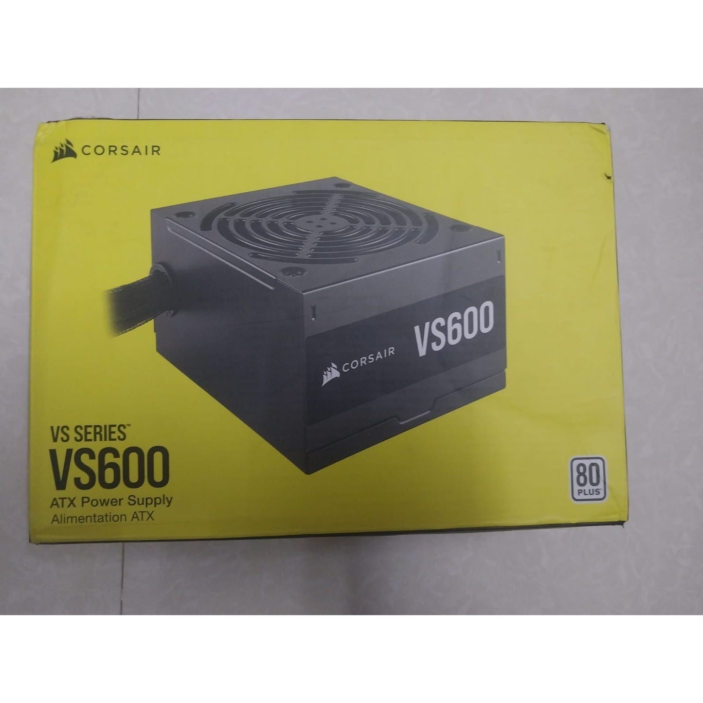 Corsair VS600 80 Plus White Certified 600 Watts Used PSU