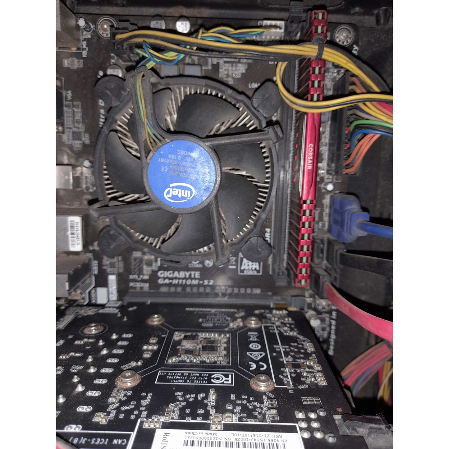 Intel i3 6098p 6th gen + Gigabyte h110m-s2 + 8GB DDR4 ram (Processor+Motherboard+Ram) COMBO Used