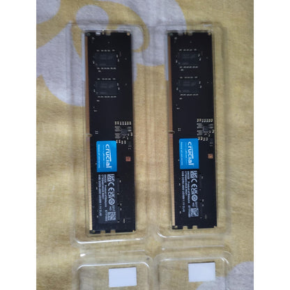 Crucial RAM 16GB (8x2) DDR5 4800MHZ CL40 New, Open Box RAM