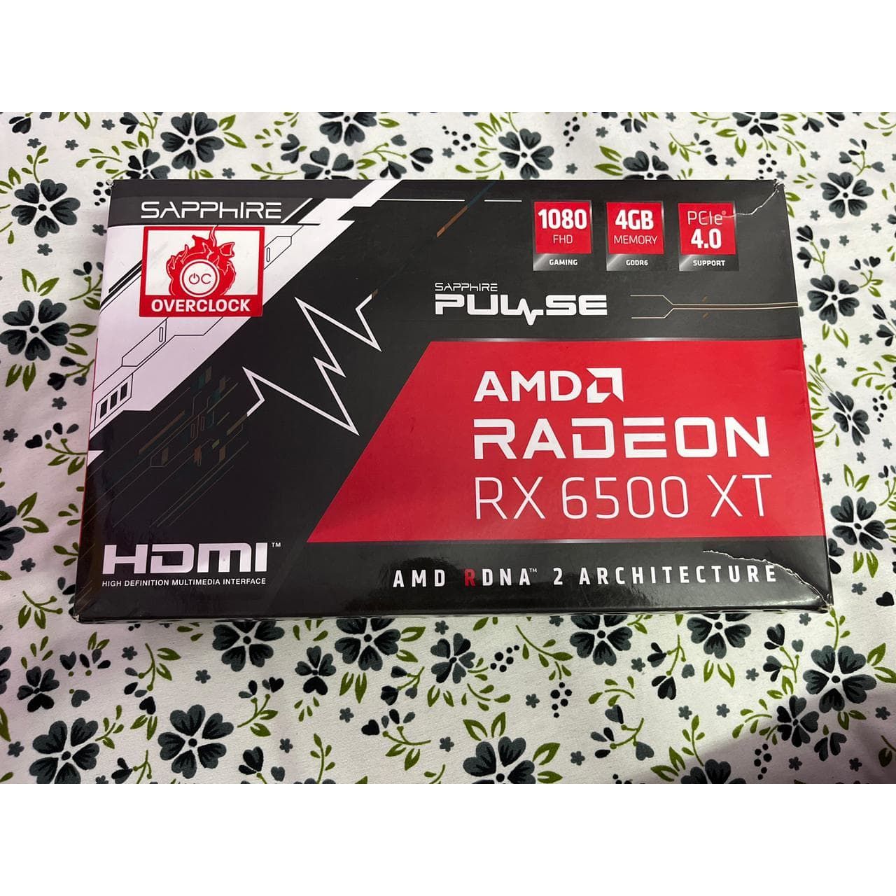 Sapphire Pulse AMD Radeon RX 6500 XT New, Open Box GPU