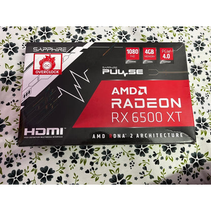 Sapphire Pulse AMD Radeon RX 6500 XT New, Open Box GPU