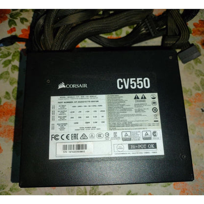 Corsair CV550 CV Series 80 Plus Bronze Certified 550 Watts Used PSU