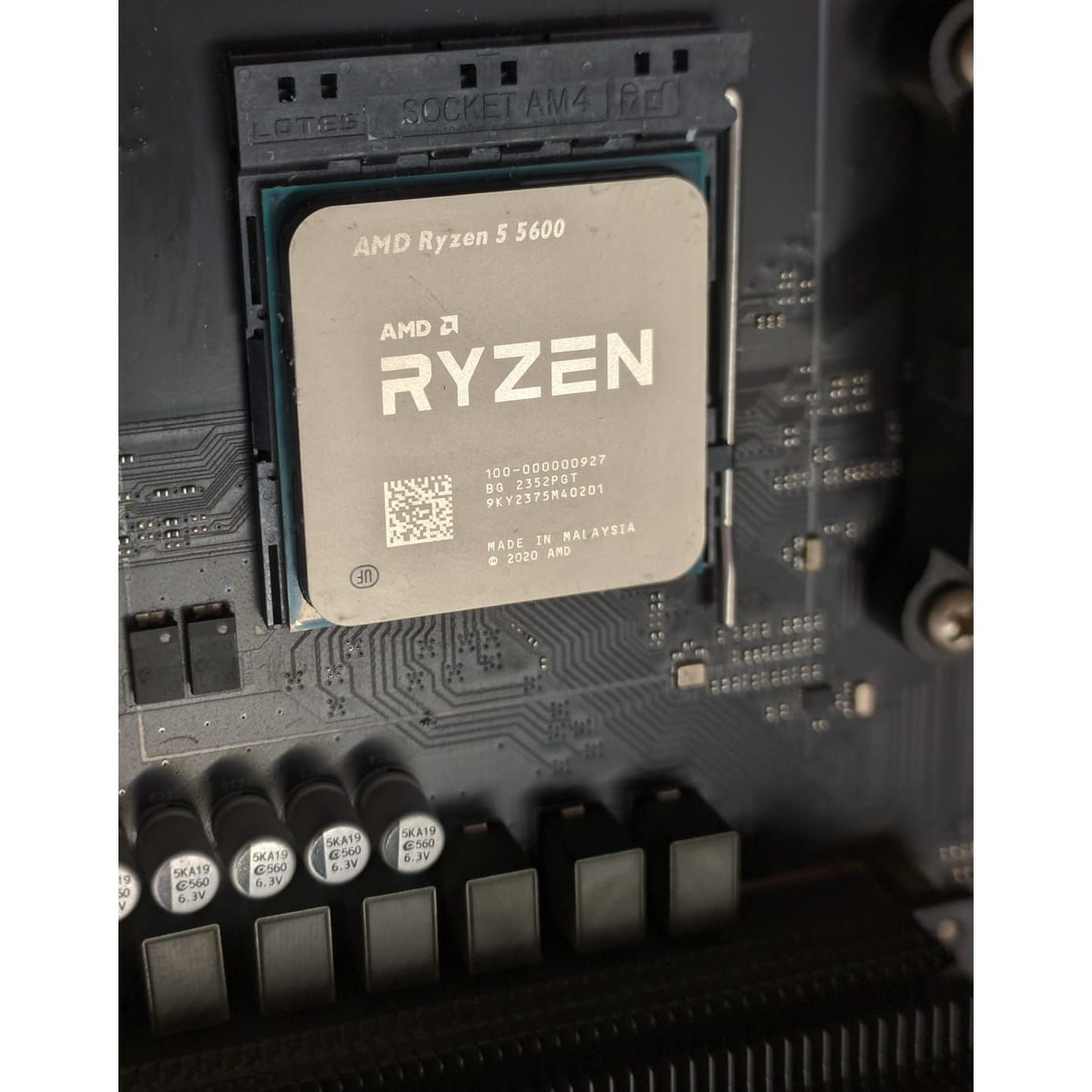AMD Ryzen 5 5600 6 cores 12 Threads 35 MB Cache 3.5 GHz Upto 4.2 GHz AM4 Used CPU