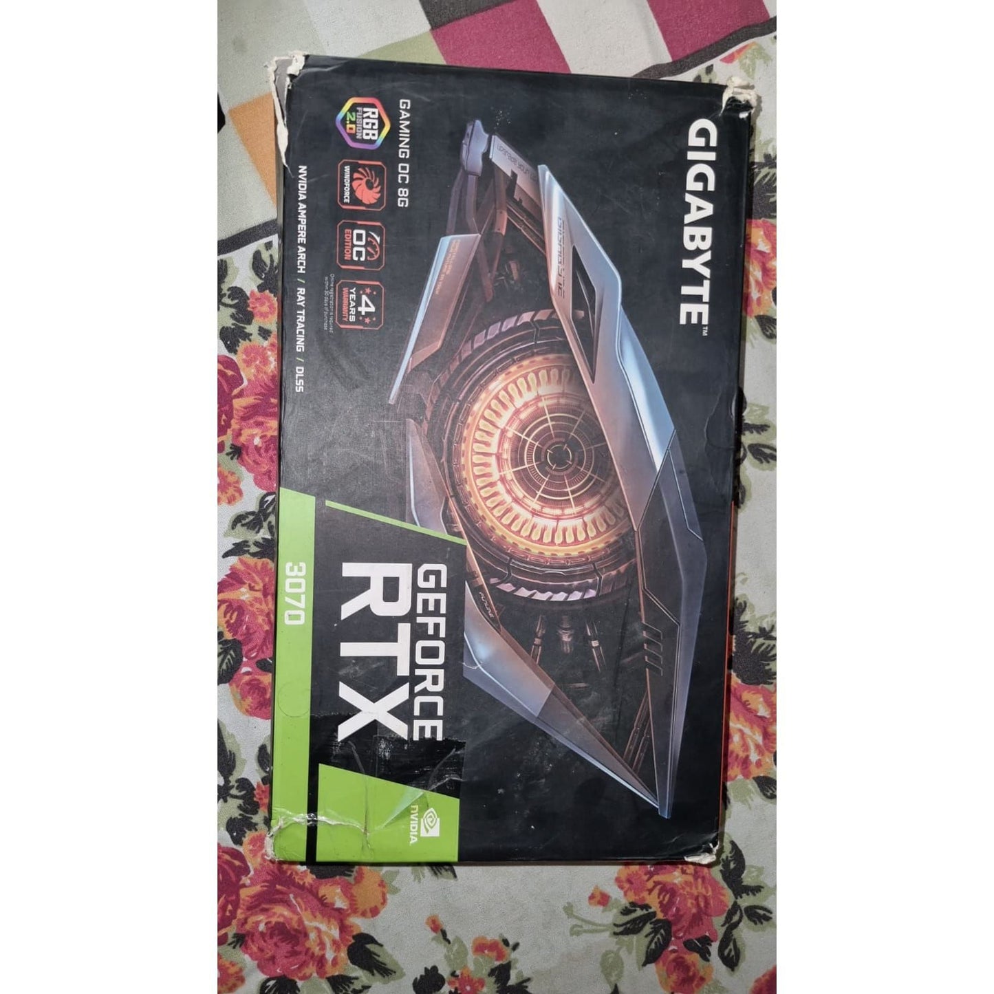 GIGABYTE RTX 3070 Gaming OC 3X WINDFORCE Fans 8GB Used GPU