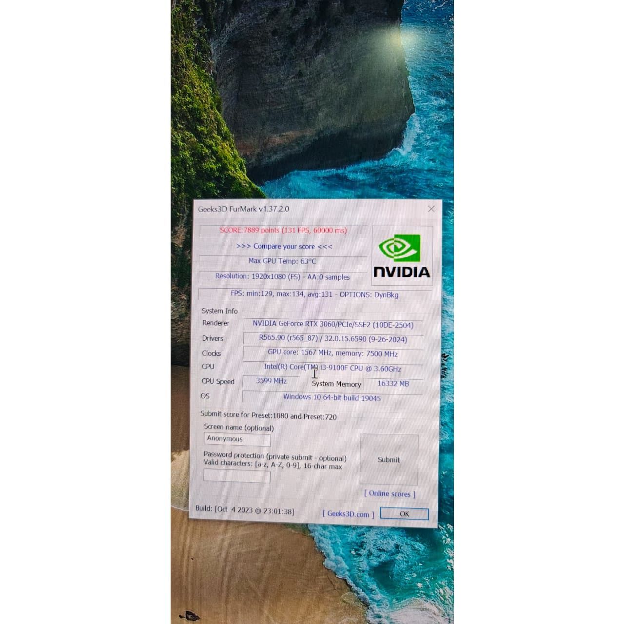 GALAX RTX 3060 OC Edition 12GB Used GPU