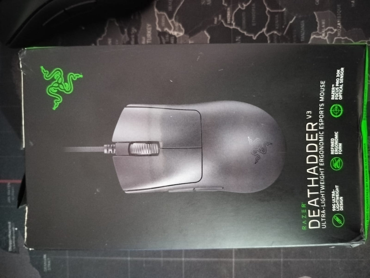 DeathAdder V3 Wired Gaming Mouse 59g Ultra Lightweight Used Mouse