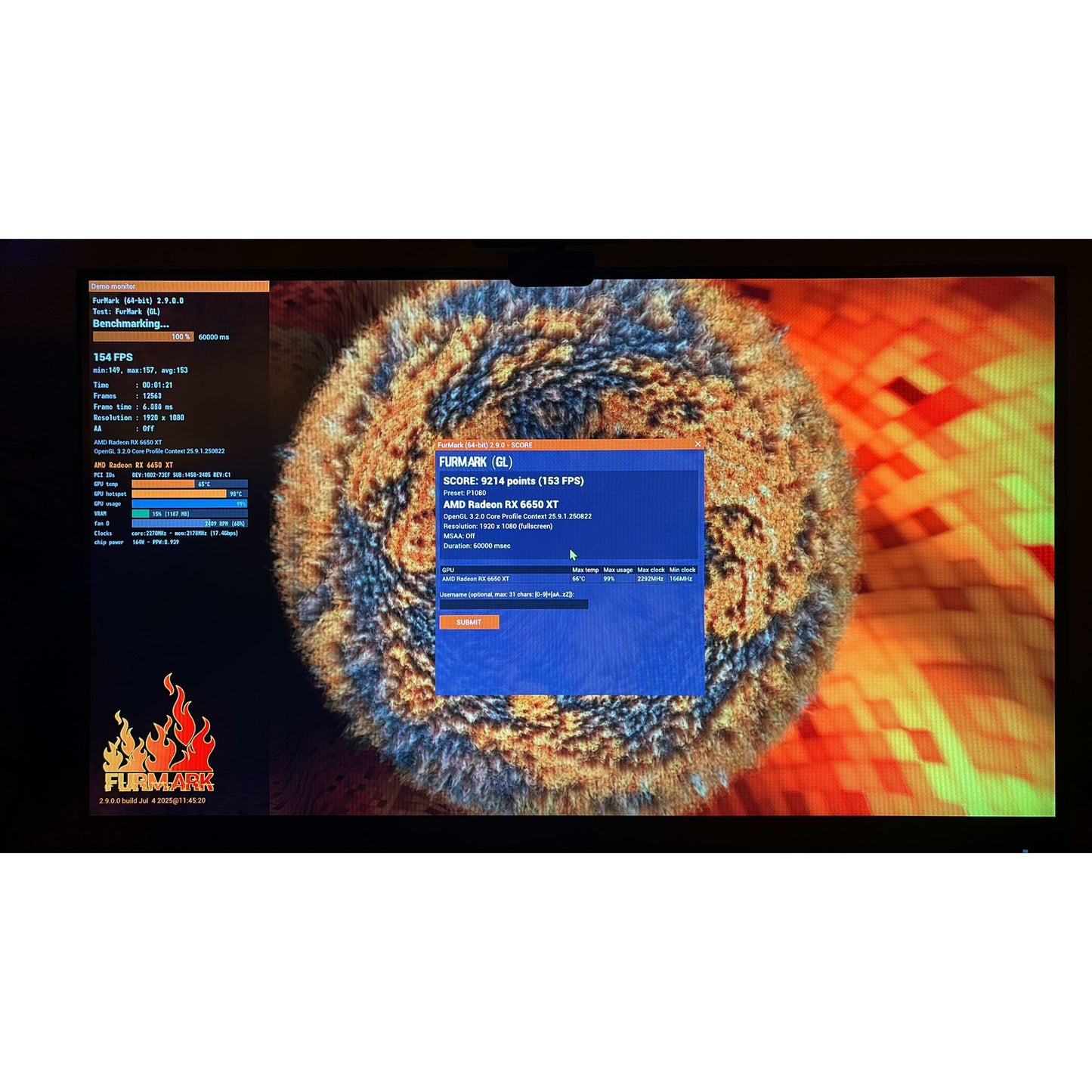 GIGABYTE Radeon RX 6650 XT GAMING OC 8GB Used GPU