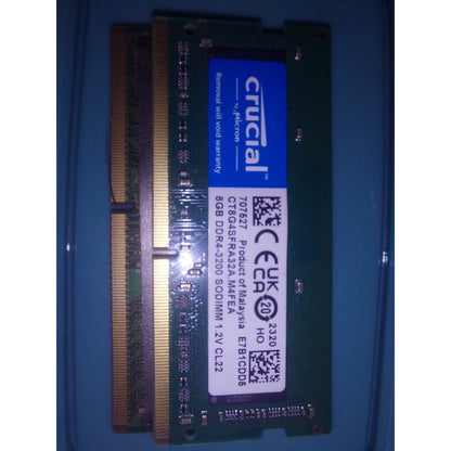 Crucial 16GB (8x2) DDR4 3200MHZ SODIMM Used Laptop RAM