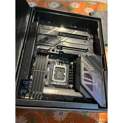 ASUS ROG Strix Z790-E Gaming WiFi LGA 1700 ATX with 18 + 1 Power Stages, DDR5, WiFi 6E, USB 3.2 Gen 2x2 Type-C, AI Overclocking, AI Cooling II, and Aura Sync RGB Lighting Used Motherboard - Computify.in