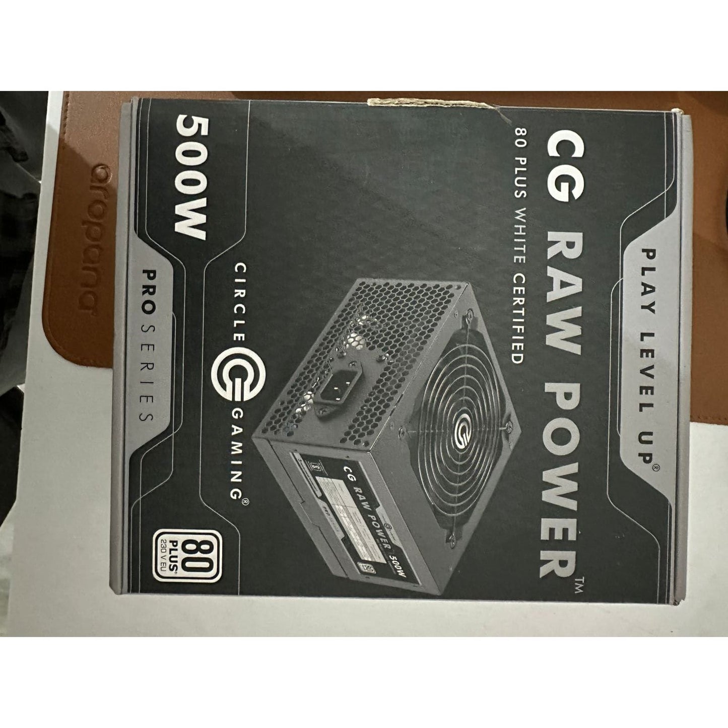 Circle CG RAW Power 500 WATTS Gaming Power Supply - Non-Modular | 80 Plus White Certified Used PSU
