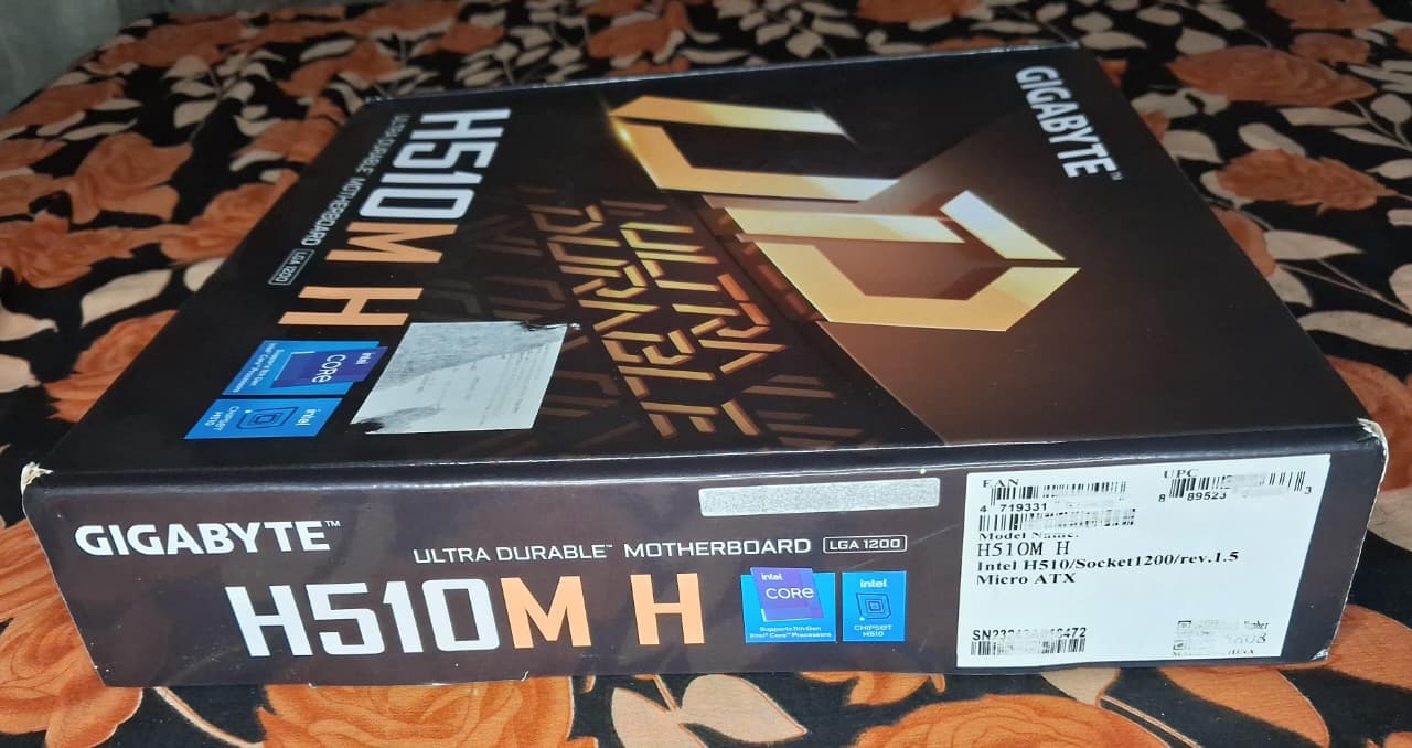 Gigabyte H510M H Ultra Durable DDR4 LGA1200 Micro ATX Used Motherboard