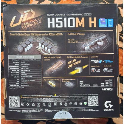 Gigabyte H510M H Ultra Durable DDR4 LGA1200 Micro ATX Used Motherboard - Computify.in