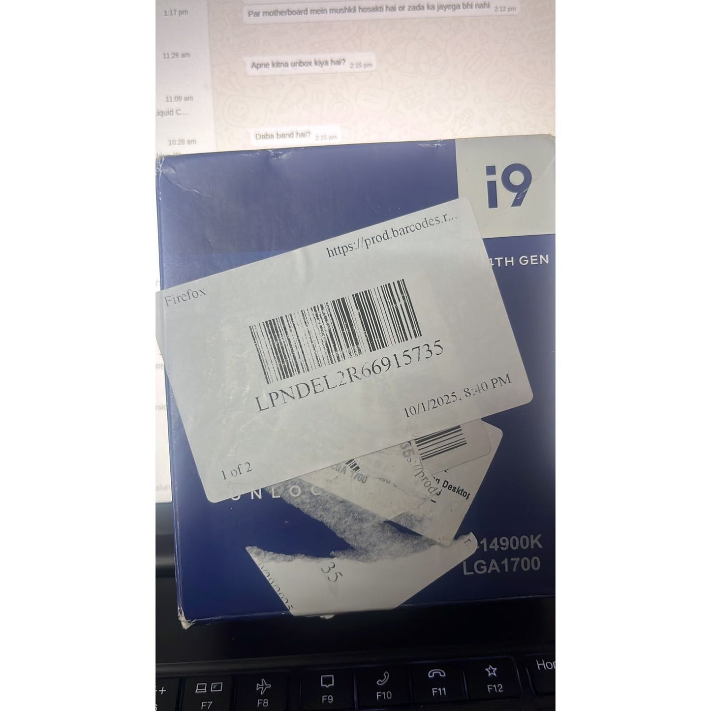 Intel Core i9 14900K 24 Cores 32 Threads 6.0GHz | 152MB Cache Used CPU