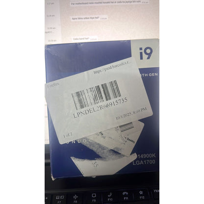 Intel Core i9 14900K 24 Cores 32 Threads 6.0GHz | 152MB Cache Used CPU