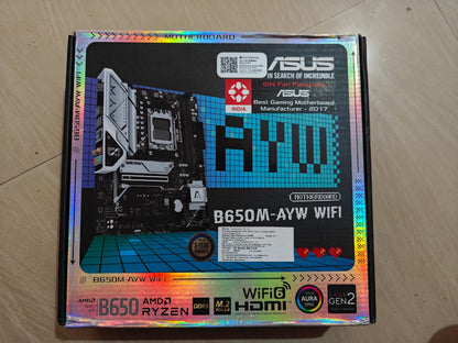 ASUS B650M-AYW WiFi mATX with DDR5, PCIe 5.0 M.2 Support Used Motherboard