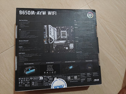 ASUS B650M-AYW WiFi mATX with DDR5, PCIe 5.0 M.2 Support Used Motherboard