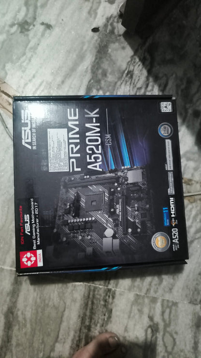 ASUS Prime A520M-K AM4 Socket DDR4 Used Motherboard