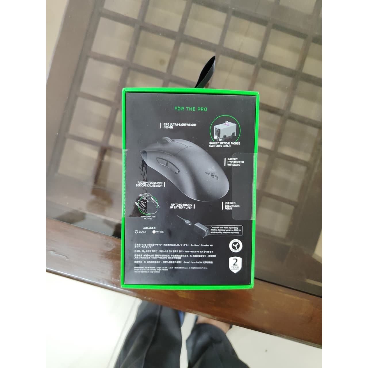 Razer DeathAdder V3 Pro Wireless Gaming Mouse 63g Ultra Lightweight Used Mouse