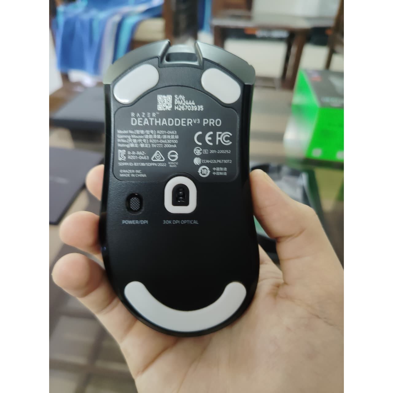 Razer DeathAdder V3 Pro Wireless Gaming Mouse 63g Ultra Lightweight Used Mouse