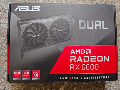 ASUS Dual Radeon RX 6600 V3 8GB Used GPU