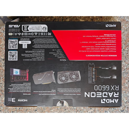ASUS Dual Radeon RX 6600 V3 8GB Used GPU