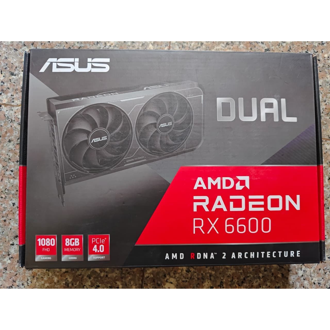 ASUS Dual Radeon RX 6600 V3 8GB Used GPU