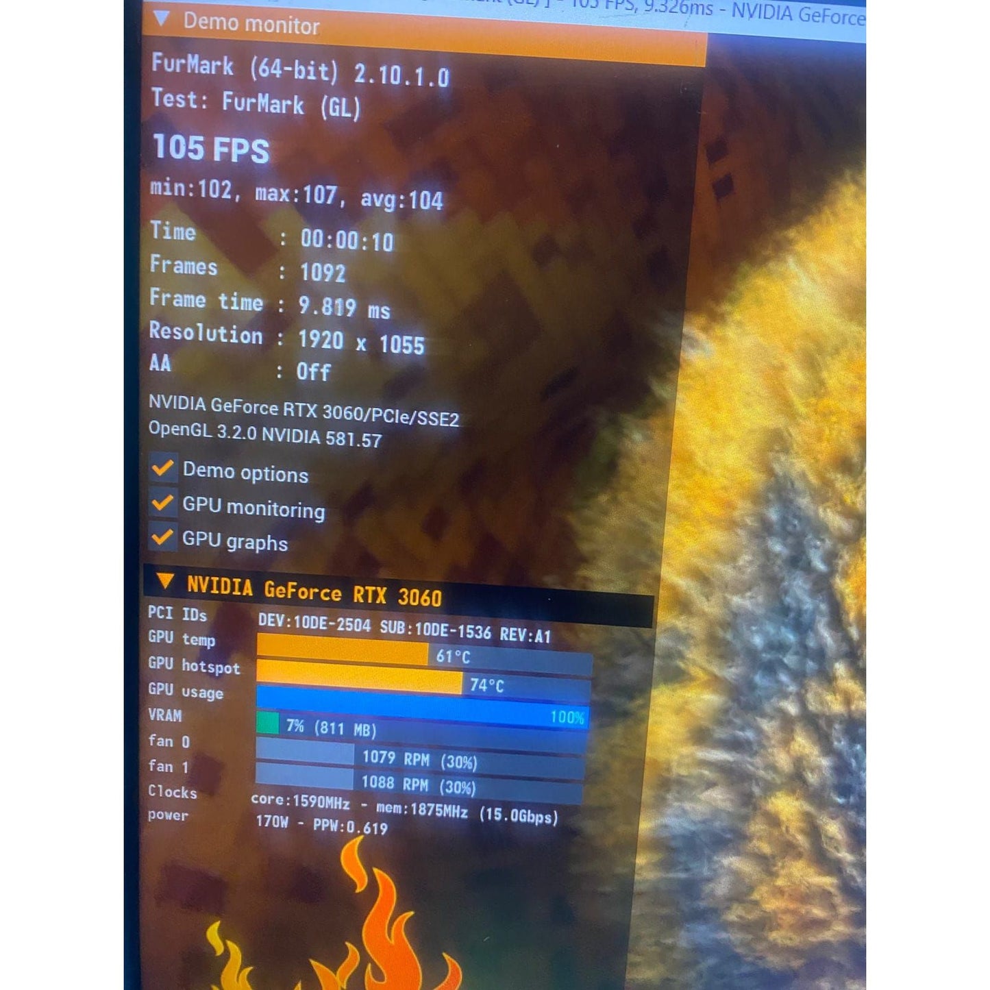 GALAX RTX 3060 OC Edition 12GB Used GPU