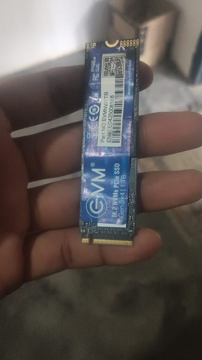 EVM 1TB Gen 3 NVMe (2280) Internal SSD - 3200MB/s NVMe M.2 Used SSD