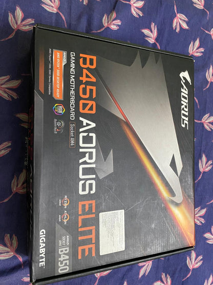 GIGABYTE B450 AORUS Elite ATX AM4 Socket DDR4 Used Motherboard